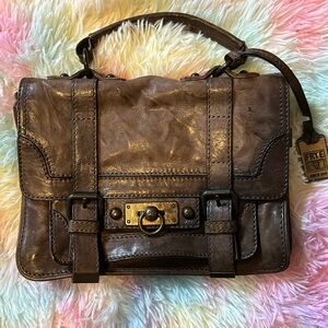 Frye Leather Cameron Satchel Saddle Bag NWOT